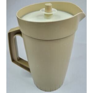 Tupperware Beige Pitcher with Lid